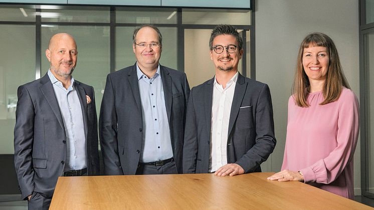 Von links nach rechts: Daniel Hager, Etienne Dock, Cyril Sailly, Sabine Busse.