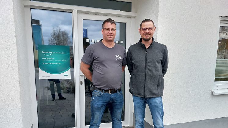 Gemeinsam für eine sichere Energieversorgung in Stadtoldendorf und Umgebung: Sven Lange (links) und Lars Germer (rechts) leiten die Betriebsstelle in Stadtoldendorf.