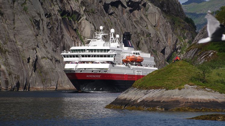 MS NordNorge. Foto: Ulf Hansson / Hurtigruten Norge