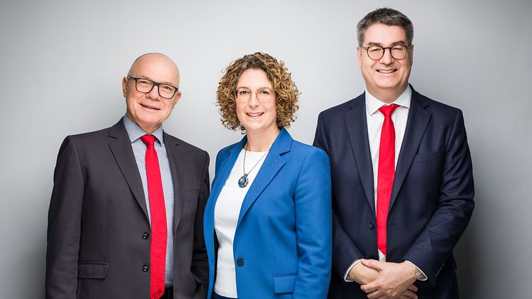 Vorstandsteam der LBS NordOst AG: Helmut Ibsch (Vorstandsvorsitzender), Sabine König und Jens Riemer (v.l.n.r)