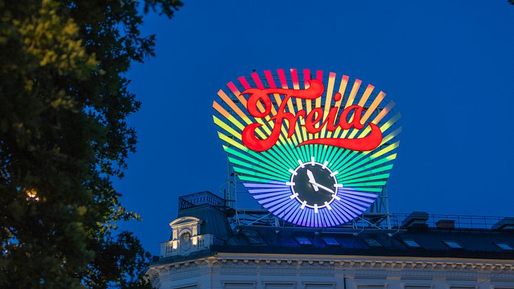 Freia-uret på Karl Johan