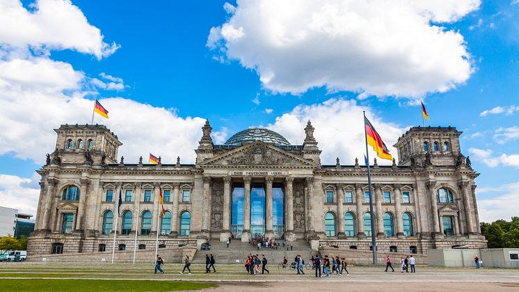 Riksdagshuset i Berlin, säte för förbundsdagen. Foto: Oleksandr Prykhodko/Mostphotos.