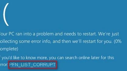 So beheben Sie die beschädigte PFN-Liste des Stoppcodes unter Windows 10/11