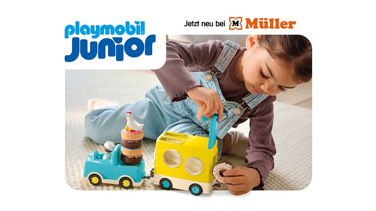 PLAYMOBIL und Müller präsentieren exklusiv die nachhaltige Kleinkindlinie PLAYMOBIL Junior