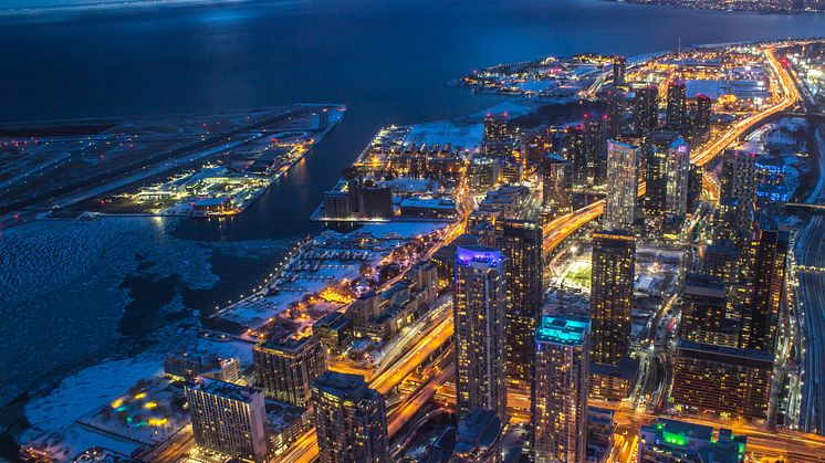 Skyline of downtown Toronto - where residents want shorter transit journeys prioritised