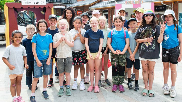 Barnens By växer – barn bygger sina drömmars stad i Huddinge