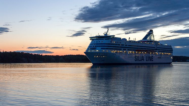 Die Silja Symphony auf dem Weg von Stockholm nach Helsinki