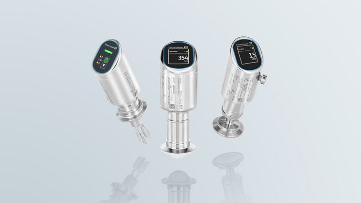 Kompakt design, full ytelse. Endress+Hauser har en ny produktserie for kontinuerlig nivåmåling,  grensenivå- og trykkmåling i hygieniske applikasjoner