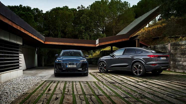 Audi Q6 e-tron præsenteres nu som Sportback med længst rækkevidde i modelfamilien