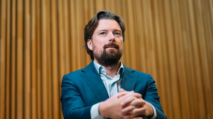 Joar Hagatun, porteføljeforvalter i Kron fra Storebrand. Foto: Storebrand