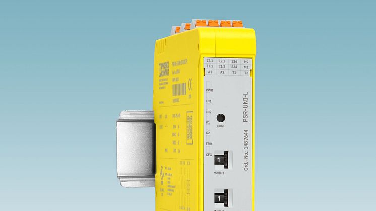 Multifunctional safety relays: two protective functions in one device