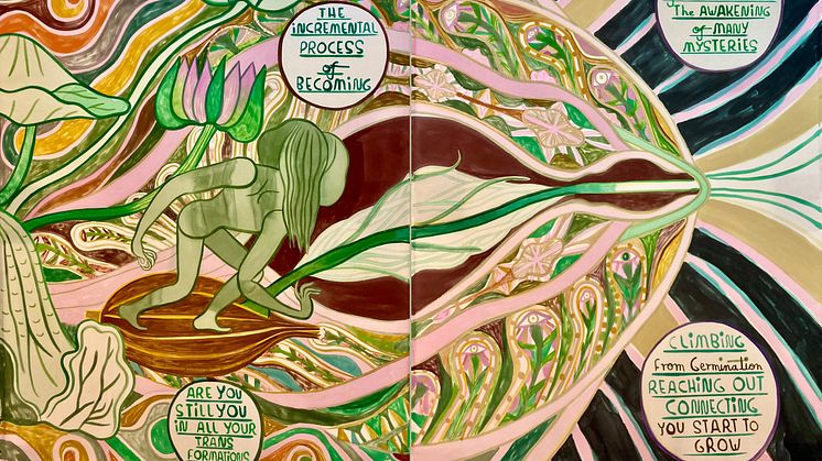 Emma Talbot, Are you a living thing that is dying or a dying thing that is living, 2024 (detail) Photo: Emma Talbot studio