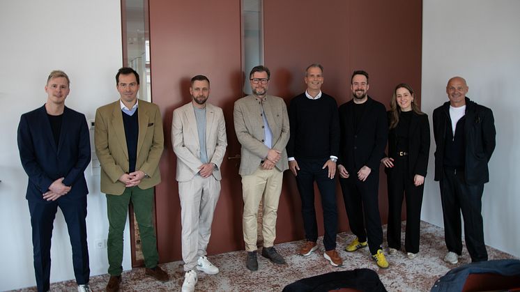 Teilnehmer am Round Table: v.l.n.r. Patrick Jamöck, Nikolaus Peinitz, Alexander Scharf, Peter Lindmoser, Robert Stolz, Sören Herzig, Saskia Herzig, Bernd Schlacher 