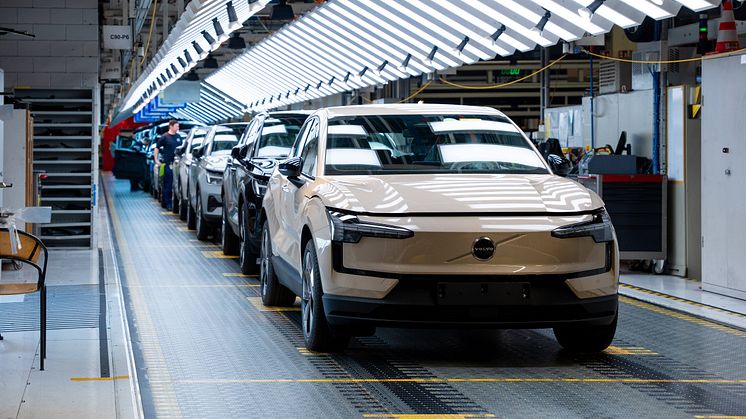 Produktionen af Volvo EX30 er nu startet op i Belgien