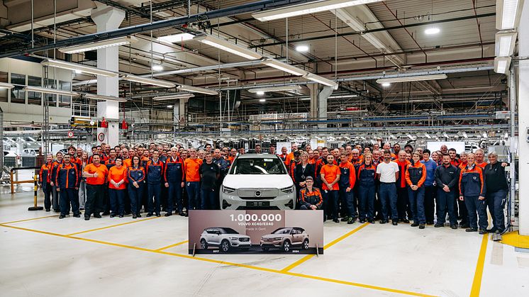 Volvo Cars har produceret en million Volvo XC40/EX40