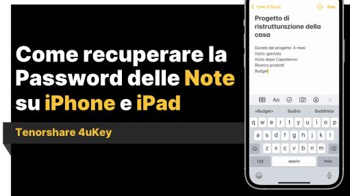 come recuperare la password delle note iPhone 16