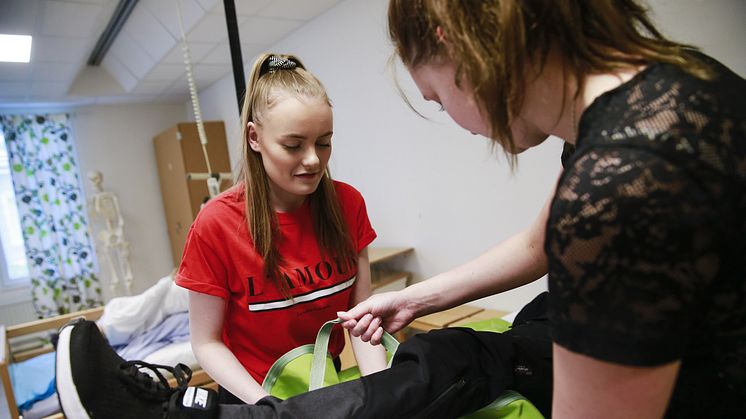 Vård- och omsorgsprogrammet är en av de gymnasieutbildningar som antalet ansökningar ökar till på Björknäsgymnasiet i Boden. 