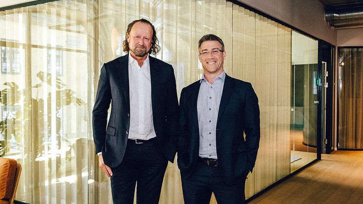 Jan Erik Saugestad, vd Storebrand Asset Management och Kasper Hansen, Managing Partner AIP. 