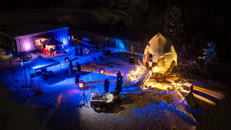 Invigning av Solar Eggs slutdestination i Kiruna. Fotograf Wesley Overklift