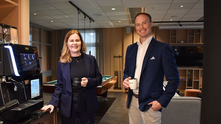 Ulrika Wergens, sektionschef mjukvaruutveckling, och Mattias Karlsson, vd Sigma Industry Spark.