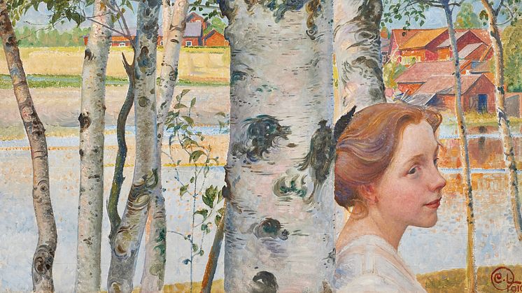 Stockholms Auktionsverk presenterar ”Lisbeth vid björken” av Carl Larsson