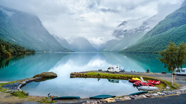 Svenskarna campar helst i Norge.