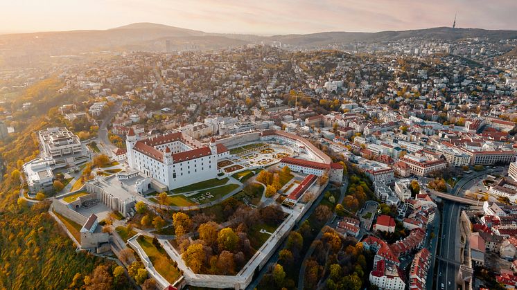 Vista de Bratislava, capital de Eslovaquia