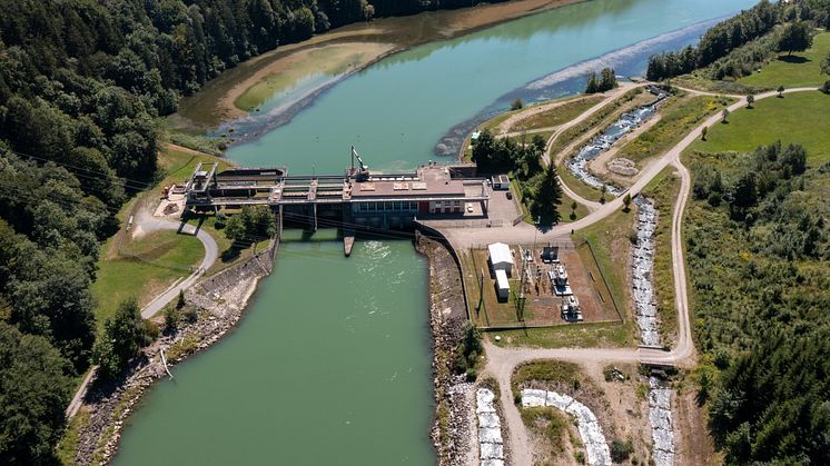 Fischaufstiegsanlage am Kraftwerk Altusried (Foto: LEW / Thorsten Franzisi)