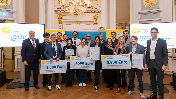 Auszeichnung für innovative Energieprojekte: Bürgerenergiepreis Oberpfalz vergeben
