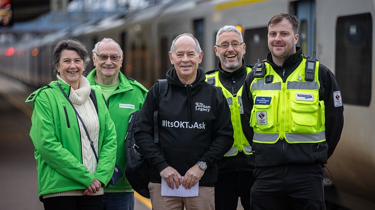 Volunteers from GTR, Samaritans, and dedicated suicide prevention charities encouraged people to reach out to loved ones this month 