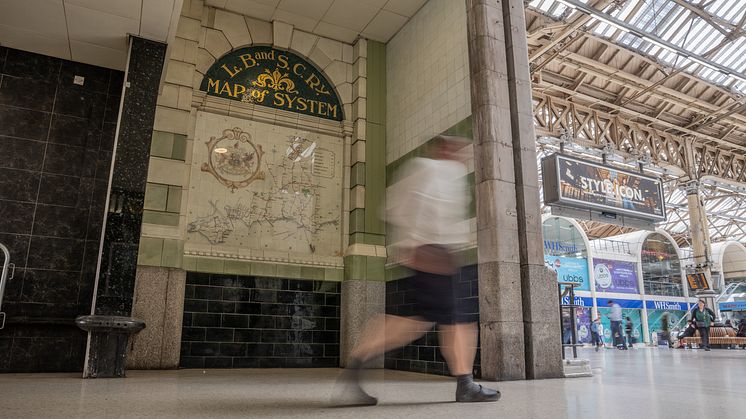 Victoria station’s historic ceramic rail maps restored for generations to come