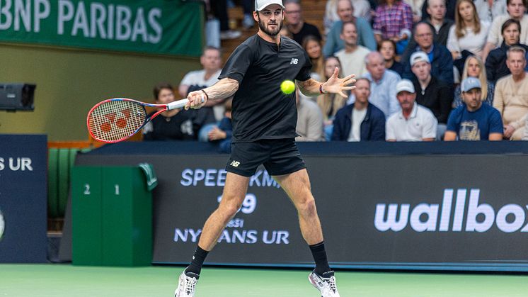 Tommy Paul underhöll inför fullsatta läktare i Kungl. Tennishallen.