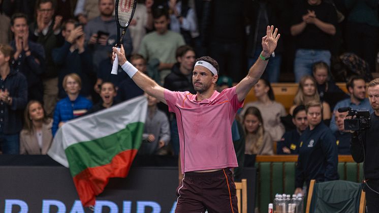 Grigor Dimitrov firar sin fjärde finalplats i Stockholm.