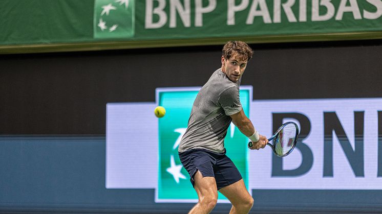 Casper Ruud tränar inför den 55:e upplagan av BNP Paribas Nordic Open.
