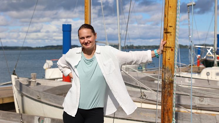 Franziska Goltz trainiert in Louisenlund die Schülerinnen und Schüler.