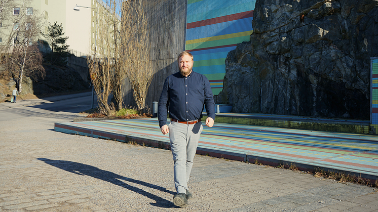 Love Bergström, gruppledare för Moderaterna i Huddinge. (Foto: Andrea Friberg)