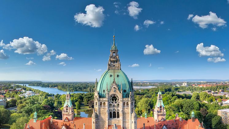 Luftbillede Neue Rathaus © HMTG/Lars Gerhardts