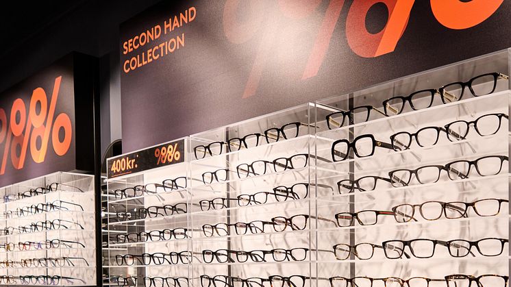  Profil Optiks populære secondhand-koncept er nu at finde i alle kædens butikker. Foto: Profil Optik