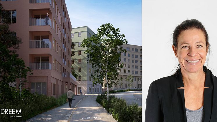Maya Iwdal är vd på Dreem Arkitekter – som ritat husen på Henriksdalsbacken.