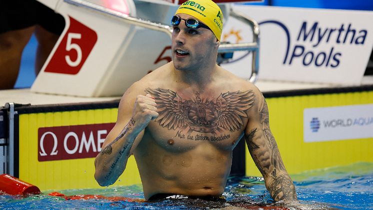 Australiens OS-medaljör Kyle Chalmers klar för Malmsten Swim Open 2025