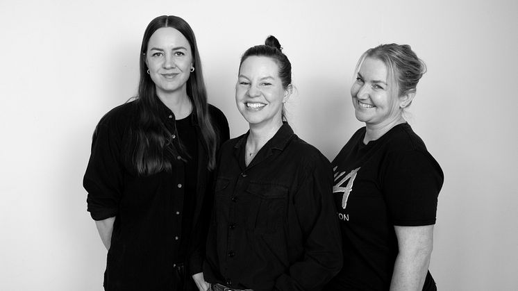 Från vänster; Johanna Hoffman (Head of Sonet), Jael Steinberg (General Manager Universal Music Sweden), Jennifer Dillane (Head of Polydor)
