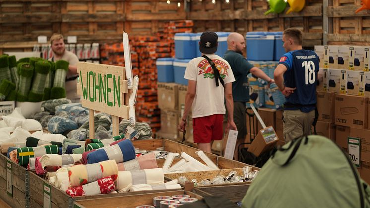 hagebaumarkt DIY Store auf dem Parookaville Festival 2024: Bauen, Basteln und Feiern