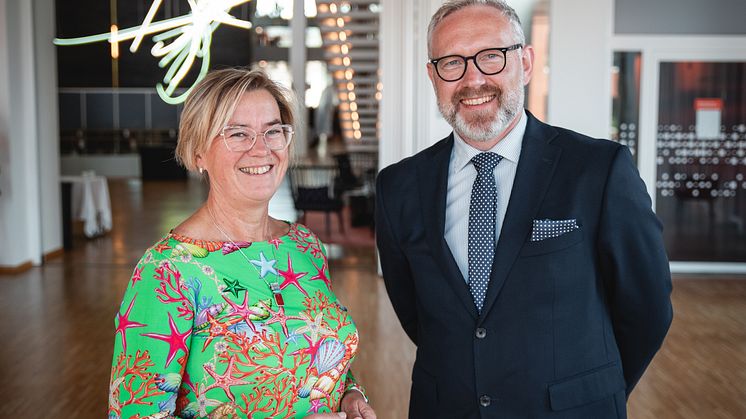 Lotta Håkansson, Reumatikerförbundet, och Jon Thorkell Einarsson, SRF. Foto: Felicia Yllenius