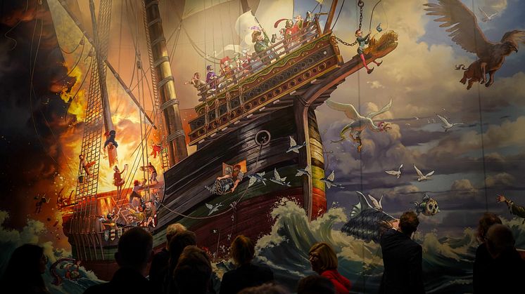 (Foto_Ida_Johansen) Sportlov på sjöfartsmuseet i Helsingör. Opplev utställningen "Östersjöns gåtor - ekar från djupet", ta med barnen på uppgiftsjakt och ta hem denna vackra fantasiteckning.