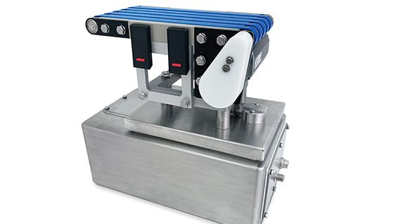 Il kit di pesatura EMFR è una soluzione integrata composta dalla cella di carico EMFR ad alta precisione e da un nastro trasportatore per la pesatura dinamica in linea.