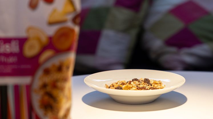 19 av 24 studerade müsliprodukter innehöll för mycket socker och müsli med låg sockerhalt får oftast dålig exponering i butik.