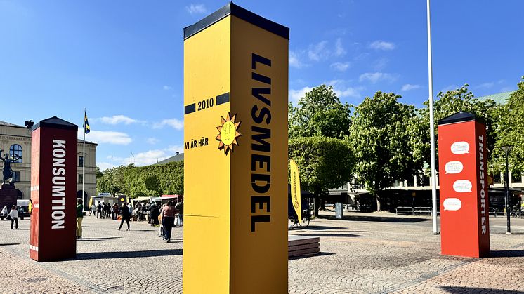 Karlstads klimatutsläpp visas nu på Stora torget