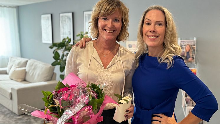 Camilla König Ekegren och Catrine Windh, Windh & Co samt f.d. styrelseordförande i Väsby Promotion