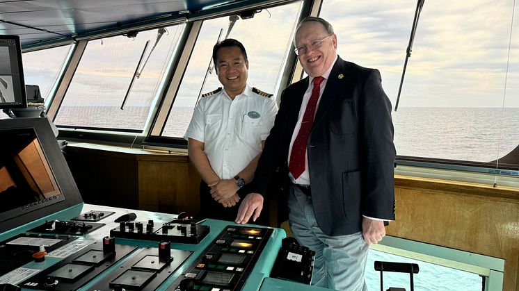 Ornate tea bricks gifted to Fred. Olsen Cruise Lines by Borealis’ naval architect