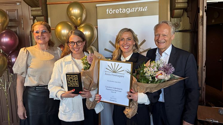 Madeleine Brehmer och Caroline Cederblad - Årets Företagare 2025 i Stockholm stad